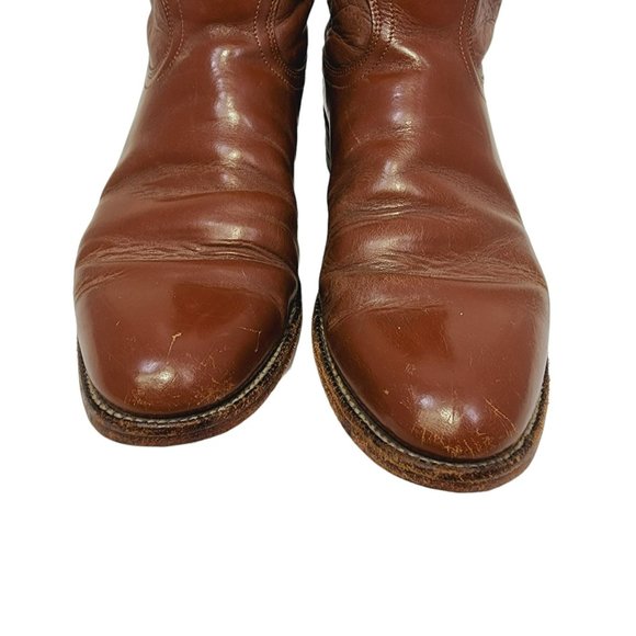 Justin Boots Roper Cowboy Boots Men's Size 8.5 - Picture 4 of 12